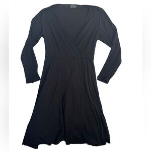 Club L‎ London Black Long Sleeve Wrap Dress Women’s Plus Size 22